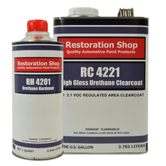 Low VOC High Gloss Urethane Clearcoat Gallon Kit