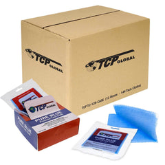 TCP Global - Pure Blue Premium Tack Cloths - Tack Rags (Case of 144) - Automotive Car Painters Professional Grade - Removes Dust, Sanding Particles, Cleans Surfaces - Wax and Silicone Free Anti-Static