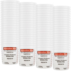 Case of 100 - Mix Cups - 5 Quart size - 174 ounce Volume Paint and Epoxy Mixing Cups - Mix Cups Are Calibrated with Multiple Mixing Ratios